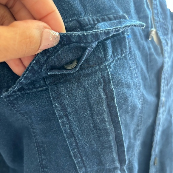 JCrew Lightweight linen blend short sleeve button down shirt - Picture 5 of 12